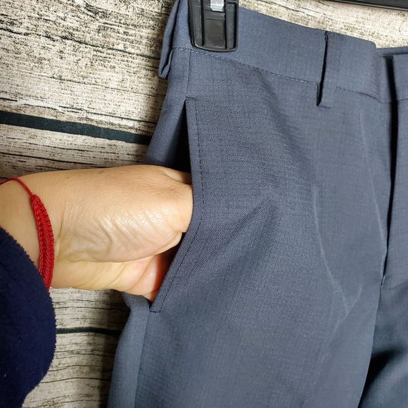 Collection by michael strahan Gray Stretch Pants Sz 12R/26"-W - Picture 3 of 9